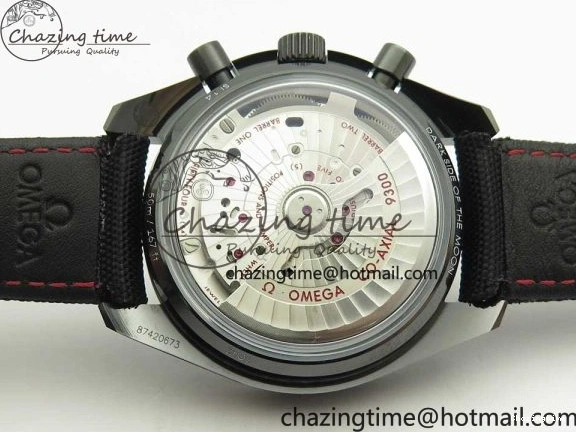 0318 Premium Speedmaster “Dark Side of The Moon” Real Ceramic OMF 1:1 Best Edition on Nylon Strap A 7977